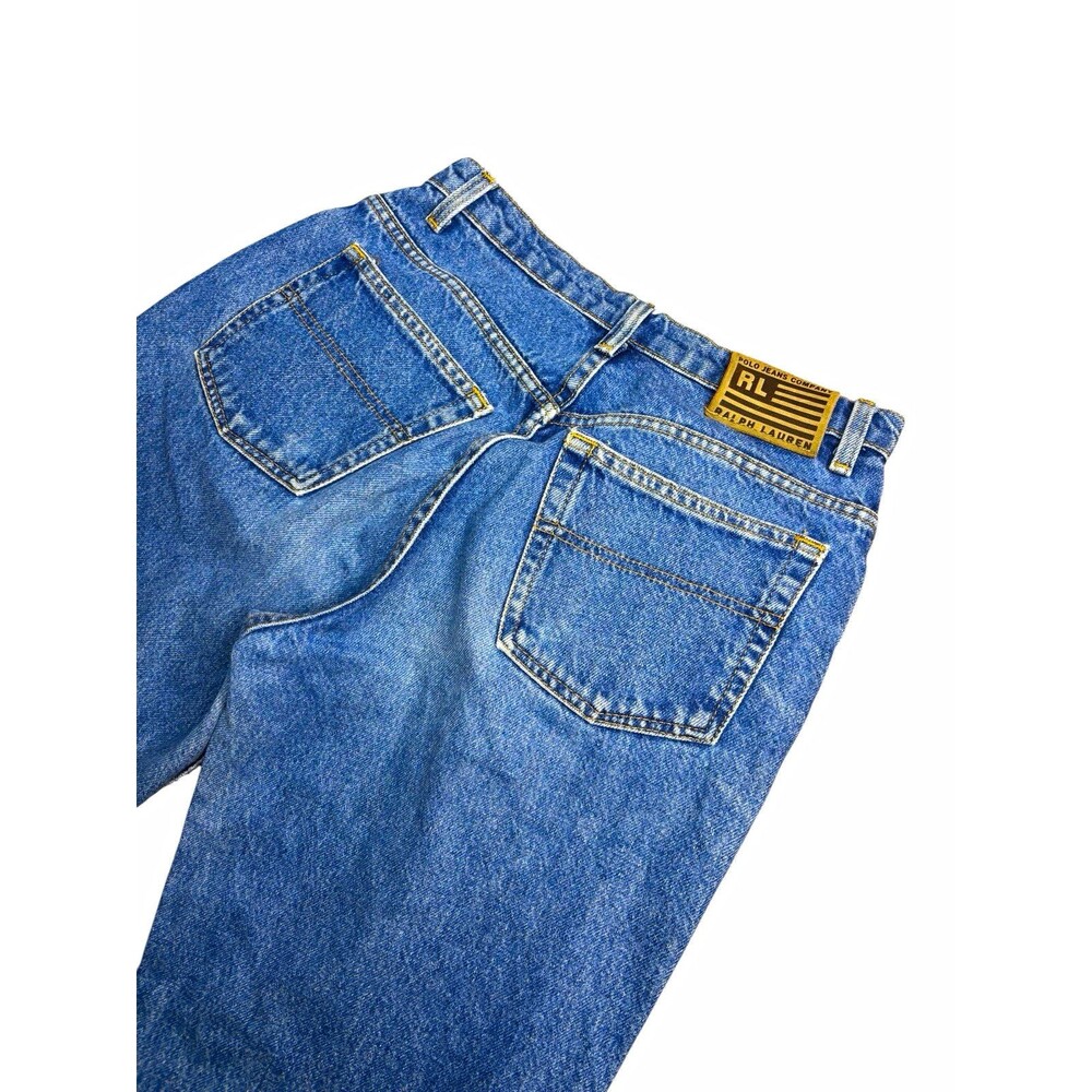 Vintage 90s Polo Jeans Co Ralph Lauren Relaxed Fit Denim Blue Jeans Sz 8x29 Y2K